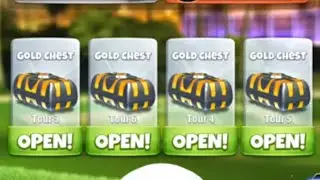 Golf clash 4 gold chests in 4 consecutive tours and 2 club upgrades