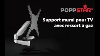 Poppstar - Support TV mural à ressort à gaz | pour écrans de 23 à 55 pouces (VESA max. 400 x 400mm)
