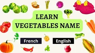 Vegetables in French | English (Les légumes en français  ) Vocabulary