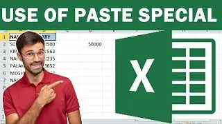 Use Of Paste Special Option in MS Excel || Page Special MS Excel || 