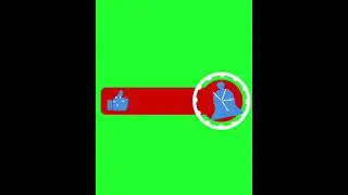 Green Screen Subscribe Button copyright free content