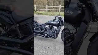 Raw Indian Scout Bobber sound ✌🏻🖤 #indianscoutbobber #bobbermotorcycle #scoutbobber