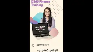 D365 Finance training New Batch Starts on JUNE 24th if anyone interested please contact. @9666196858
