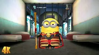 Despicable Me: Minion Rush Prison - Emperor Minion use the Evil Minion Ability 16 times | 4K