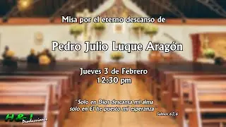 Misa por el Eterno Descanso de Pedro Julio Luque Aragón