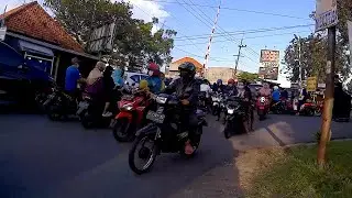 Situasi depan Pasar Krian Sidoarjo, Ramadhan Mei 2021