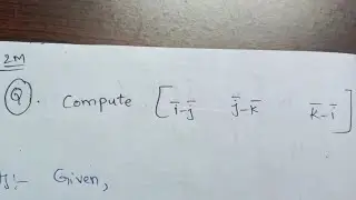 Compute [i-j  j-k  k-i]