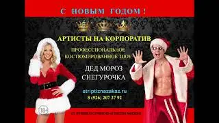 СТРИПТИЗ СНЕГУРОЧКИ И ДЕДА МОРОЗА НА КОРПОРАТИВ МОСКВА