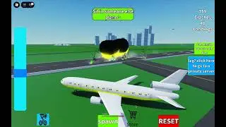 Crashing Planes in Crash or Land Roblox