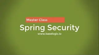 Introduction to the Spring Security Master Class Course.