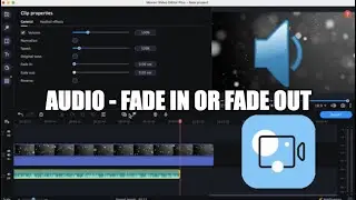 How to Fade in or Fade Out Audio using the Movavi Video Editor Plus | 2022