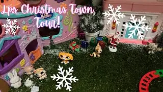 Lps Christmas town tour!!