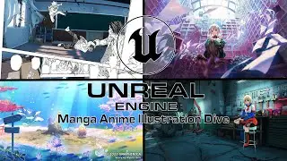 UE4 Manga Anime Illustration Dive Online | フルビデオ