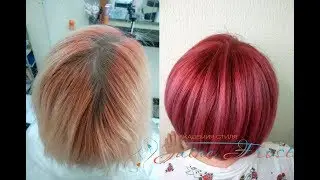 Креативное окрашивание волос с помощью Estel Extra Red