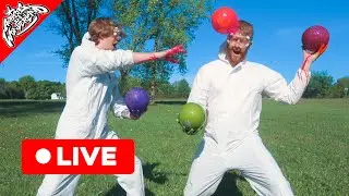 PAINT DODGEBALL! - Mini Game #artistsinwonderland LIVE!