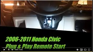 Plug and Play Remote Start Kit for 2006-2011 Honda Civic