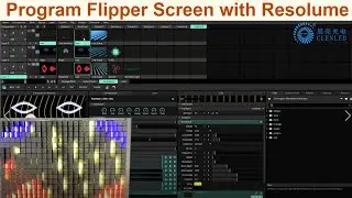 Program led flipper pixel screen with Resolume for party concert dj disco lighting