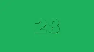 60 Second Green Screen Countdown Timer | green screen