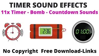 11x TIMER & COUNTDOWN SOUND EFFECT PACKS (Google Drive Download)