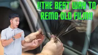 The easiest way to remove old tint