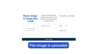 How to resize image to target size in KB at imgreducer.com