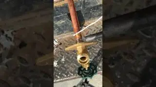 Soldering Outside Faucet /Crawlspace Replacement Fun