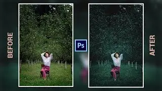 Moody Green Color Effect - Photoshop CC Tutorial