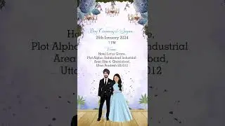 Punjabi Wedding Invitation Video | Sikh Wedding Invitation Video  #weddinginvitation #wedding