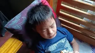 Kids eating Chicken Roasted