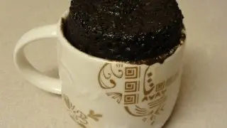 Salted Caramel Chocolate Mug Cake (Microwave)