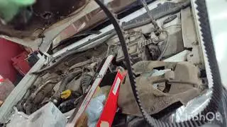 Renault Daster 1.5dci k9k плановая замена ремня ГРМ + помпы