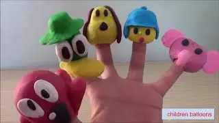 Play Doh Pocoyo Finger Family Song Nursery Rhymes for Children