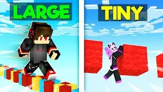 GIANT vs TINY - Minecraft Parkour Challenge