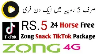 Zong Snack video Tiktok package code || Snack video package zong | tiktok package Zong weekly daily