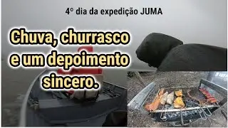 4º dia de pescaria na Amazônia: Depoimento sincero   churrasco e muita chuva.