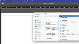 Open a PDF in InDesign
