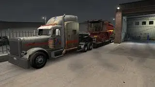 Peterbilt 389. Cargo: Harvester. From: Kingman (AZ) To: Saguenay (QC) # 2