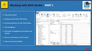 Working with DAX Studio PART - I