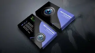 Photography Business Card Design | Photoshop Tutorial 2024