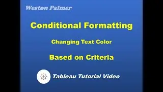 Tableau Tutorial - Conditional Formatting three different ways (including totals and sub-totals)