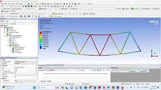 Ansys tutorial 2D truss warren truss with horizontal and vertical loading part 1
