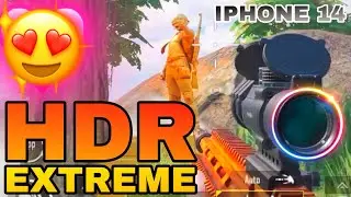 😍 BGMI Hdr Extreme IPHONE 14 Gameplay Nusa Map
