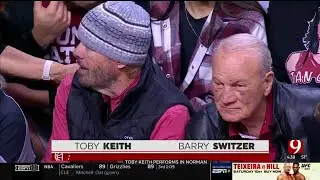 Toby Keith Attends Bedlam Basketball Game In Stillwater
