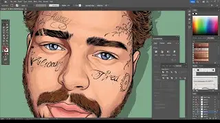 Post Malone Freestyle Adobe Illustrator