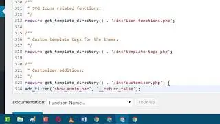 how to remove admin bar in WordPress