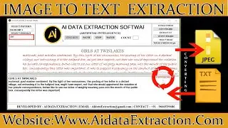 Online & Offline Data Entry Image To Text Converter Software