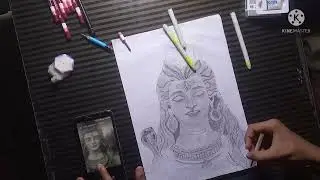 part 3 Sankar ji drawing # Sankar ji ki drawing keshe banaye # priyanshu Gupta arts