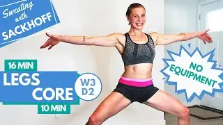 Legs and Core Workout  |  Week 3 Day 2 with Katee Sackhoff