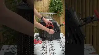 موقد الحطب الذي لا يدخن يمكن أن يحرق الدخان في النار
