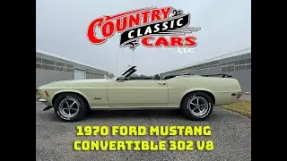 1970 Ford Mustang Convertible 302 V8 3 Speed Manual